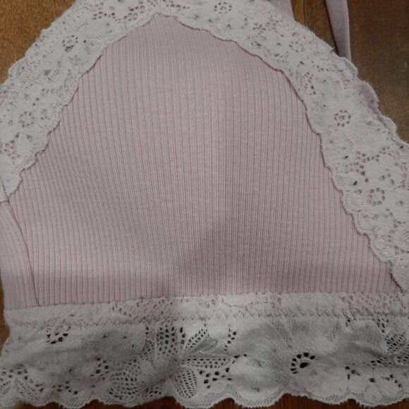 Feminine coquette lace ribbed bra 32b - Picture 4 of 10